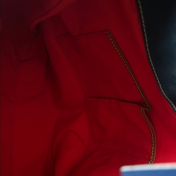 Dooney & Bourke Blue and Brown Hobo Bag - Picture 11 of 14